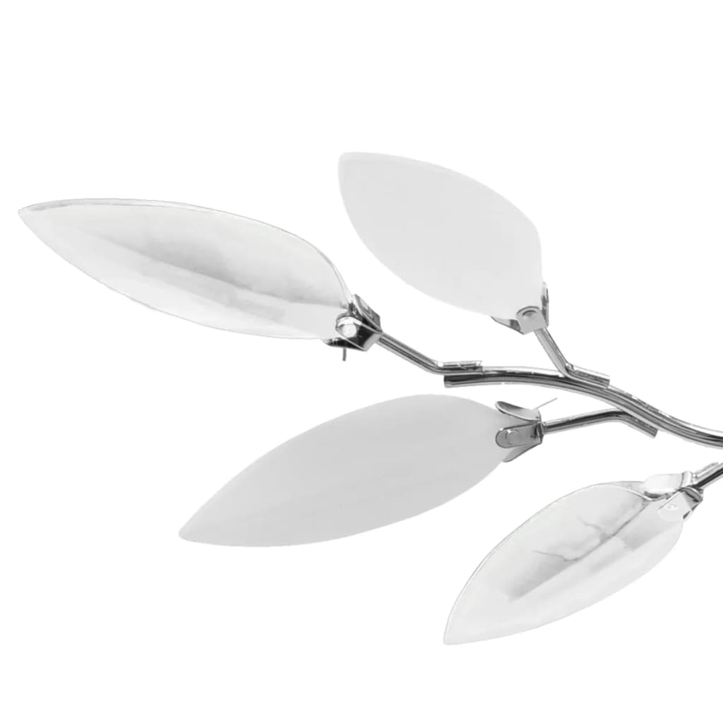 Vidaxl plafond avec feuilles de cristal 3XE14 blanc acrylique et transparent