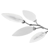 Vidaxl plafond avec feuilles de cristal 3XE14 blanc acrylique et transparent