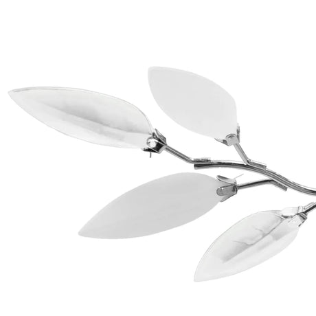 Vidaxl plafond avec feuilles de cristal 3XE14 blanc acrylique et transparent