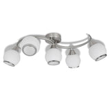 Vidaxl plafond avec capuchons en verre + rail ondulé