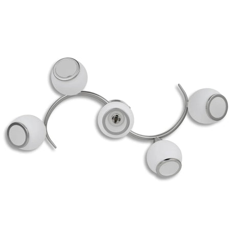 Vidaxl plafond avec capuchons en verre + rail ondulé