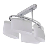 Vidaxl Plafond Lampe avec des capuchons en verre d'ellipse (4 x E14)