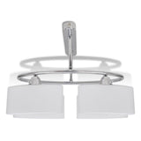 Vidaxl Plafond Lampe avec des capuchons en verre d'ellipse (4 x E14)