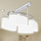 Vidaxl Plafond Lampe avec des capuchons en verre d'ellipse (4 x E14)