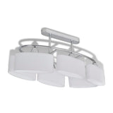 Vidaxl Plafond lampe avec hottes en verre d'ellipse 6XE14