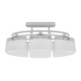 Vidaxl Plafond lampe avec hottes en verre d'ellipse 6XE14