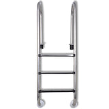 Vidaxl Swimming pool ladder with 3 sports 120 cm Stainless steel 304