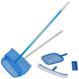 Ensemble de piscine Vidaxl - 2 filets, 1 épurateur, 1 pinceau + Paal télescopique