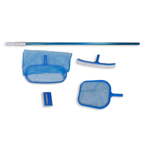 Vidaxl Piscine Set 2 filets, 1 épurateur, 1 pinceau + poteau télescopique