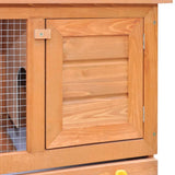 Vidaxl rabbit hutch for outside with 1 door wood