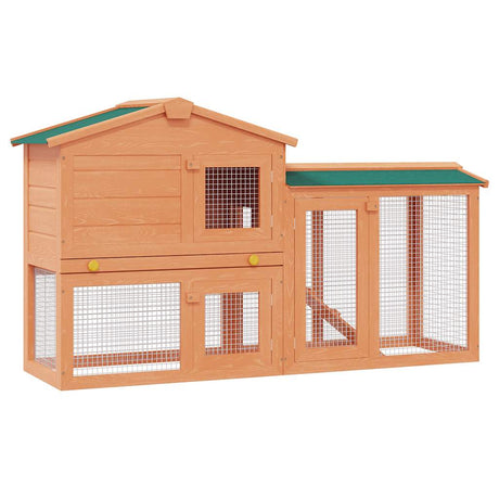 Vidaxl Lapin Loft pour l'extérieur du grand bois