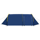 VidaXL Tent 6-persoons marineblauw geel