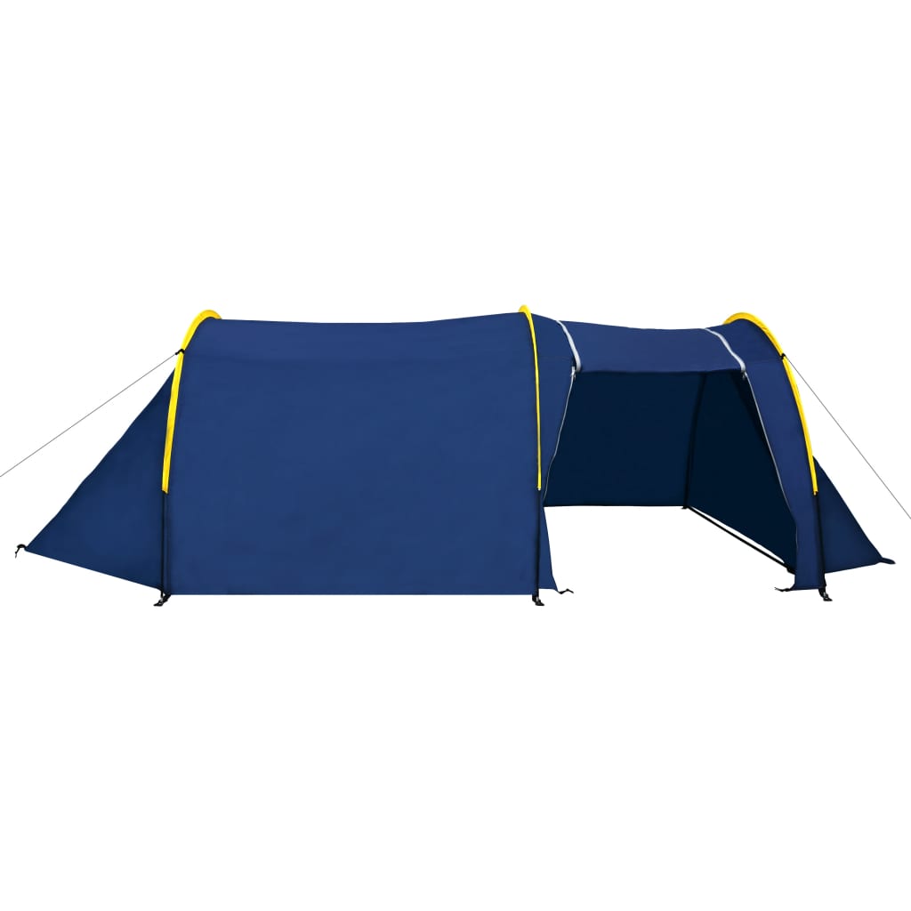 VidaXL Tent 6-persoons marineblauw geel