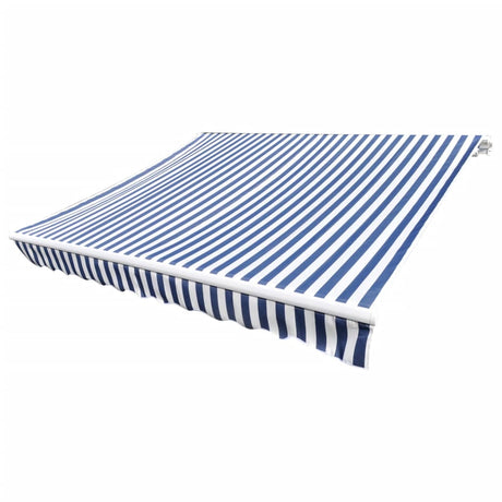 Vidaxl Laifeldoek 4x3 m toile bleu et blanc