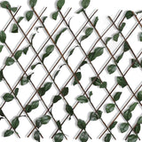 Vidaxl Garden Slat Work 5 ST avec des feuilles artificielles 180x90 cm saule