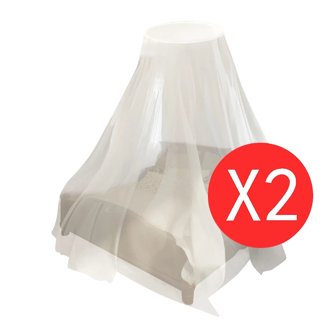 Vidaxl Mosquito Nets 2 PCS Round 56x325x230 cm