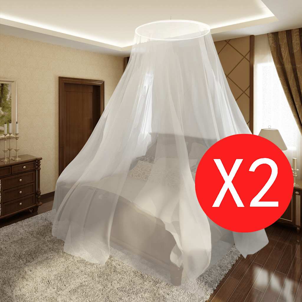 Vidaxl Mosquito Nets 2 PCS Round 56x325x230 cm