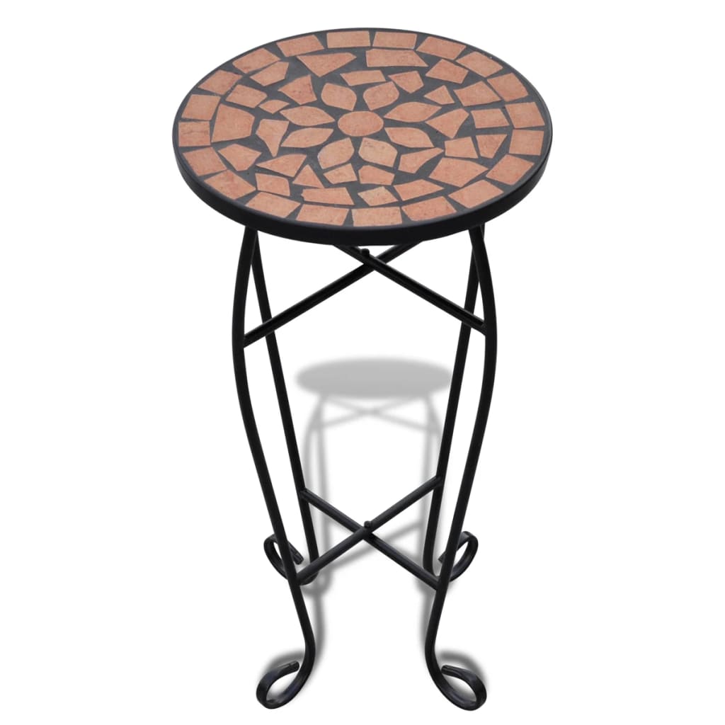 Vidaxl Bee Table Mosaic Terracotta -farget