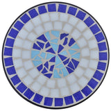 Vidaxl Bee Table Mosaïque bleu et blanc