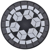 Vidaxl Bee Table Mosaïque noir et blanc
