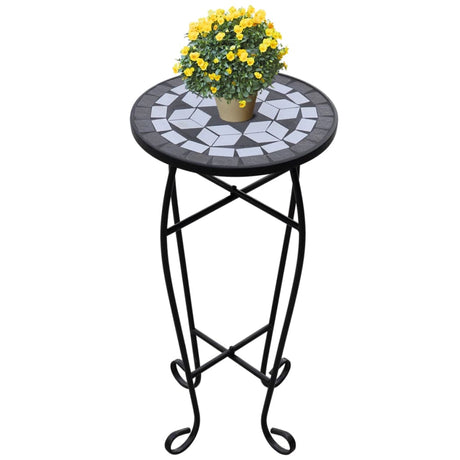 Vidaxl Bee Table Mosaïque noir et blanc