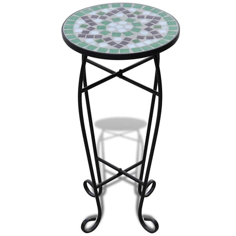 Vidaxl Bee Table Mosaïque vert et blanc