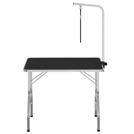 Table de garniture vidaxl pour animaux de compagnie avec une option de laisse