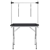 Table de garniture vidaxl pour animaux de compagnie avec 2 options de laisse