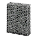 Vidaxl Schans Panier avec couvercles 100x80x30 cm Fil galvanisé