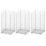 VIDAXL 3 parties SCHANS PANKER SET 25x25x50 cm Fil Galvanisé