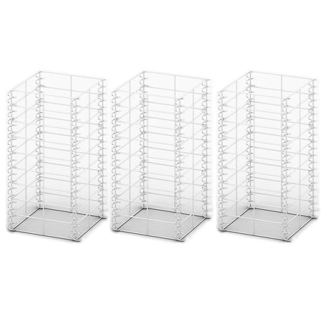 VIDAXL 3 parties SCHANS PANKER SET 25x25x50 cm Fil Galvanisé