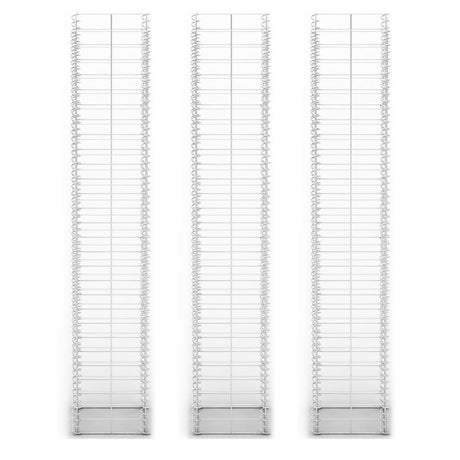 VIDAXL 3 parties SCHANS BATAILS Set 25x25x150 cm Fil galvanisé