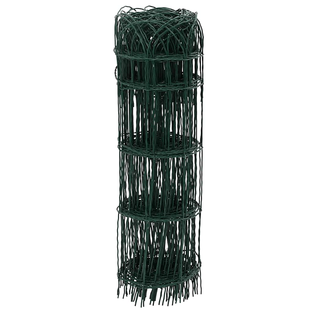 Séparation de bordure Vidaxl 25x0,65 m de poudre de poudre
