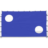 Objectif de football Vidaxl avec un mur de mur cible - 240x92x150 cm en acier