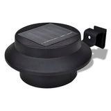 Vidaxl Solar Outdoor Lampe Set 6 pièces noires