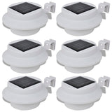 Vidaxl Solar Outdoor Lampe Set 6 pièces blanc