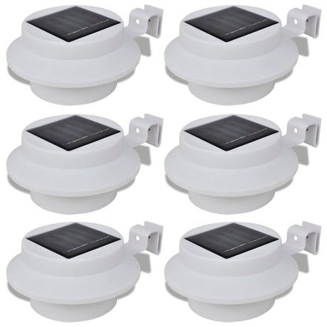 Vidaxl Solar Outdoor Lampe Set 6 pièces blanc