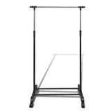 Racks de vêtements vidaxl réglables 2 m avec 1 rail suspendu
