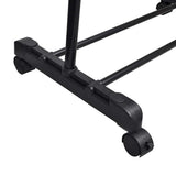 Racks de vêtements vidaxl réglables 2 m avec 1 rail suspendu