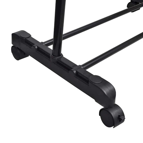 Racks de vêtements vidaxl réglables 2 m avec 1 rail suspendu