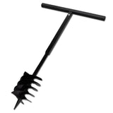 Foret moulue vidaxl avec poignée et tête à vis 180 mm (noir)