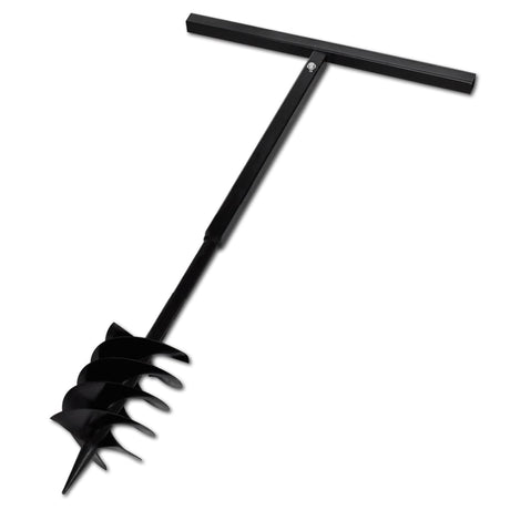 Foret moulue vidaxl avec poignée et tête à vis 180 mm (noir)