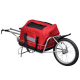 Trailer de transport de vélo Vidaxl avec 1 roue et sac de rangement