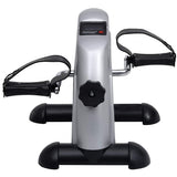 Vidaxl mini vélo d'exercice avec volant en plastique (argent)