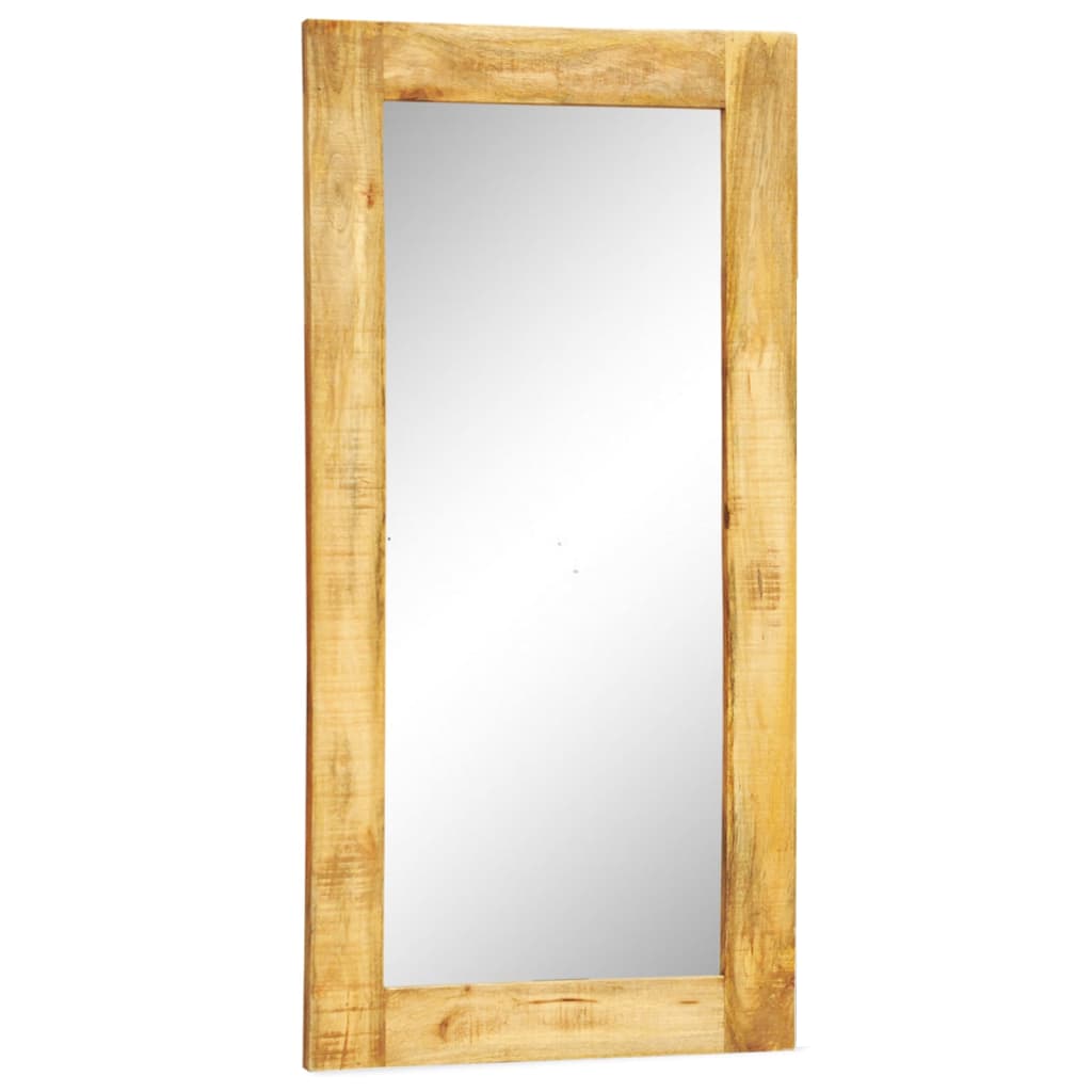 Vidaxl Wall Mirror i massivt træ ramme 120x60 cm