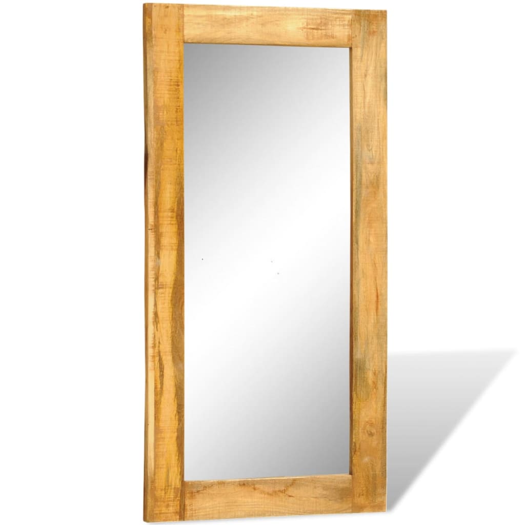 Vidaxl Wall mirror in solid wood frame 120x60 cm