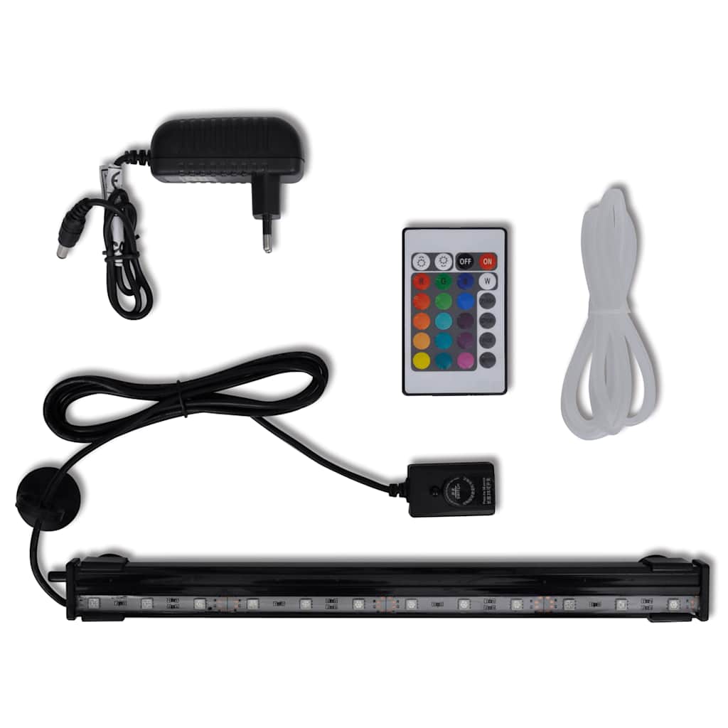 Vidaxl LED sous-marin lampe pour aquarium avec des bulles RVB 32 cm