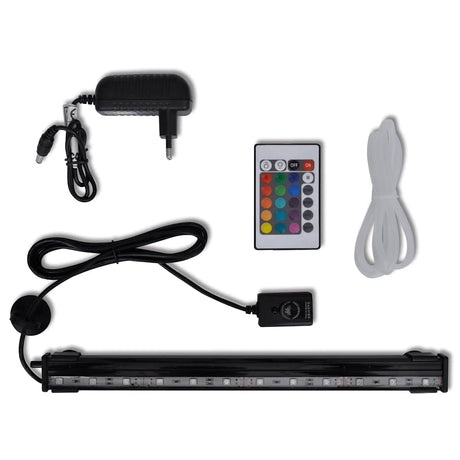 Vidaxl LED sous-marin lampe pour aquarium avec des bulles RVB 32 cm