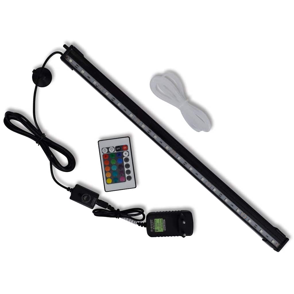 VidaXL Lampe d'aquarium LED avec bulles RVB 48 cm