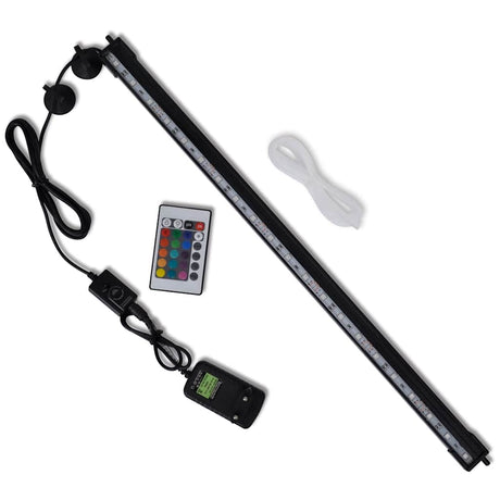 Lampe d'aquarium LED Vidaxl avec bulles RVB 56,5 cm